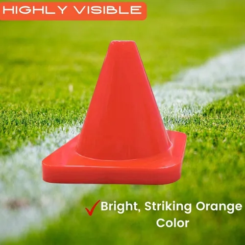 Miniatura 6 de Versatyle Heavy Duty Agility Training Cones (2 in, 6 in, 9 in, 12 in, 18 in, 28 in) for Sports and Kids Coaching, Multipurpose Field Marker Cones