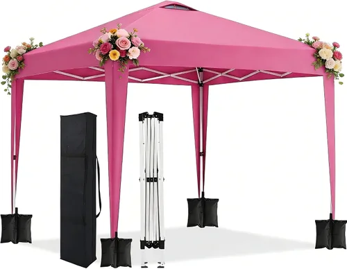 Miniatura 13 de 10x20 Azul Carpa Plegable para Exterior con 6 Paredes Laterales, Carpa para Bodas y Fiestas al Aire Libre Resistente al Agua para Fiestas UV50
