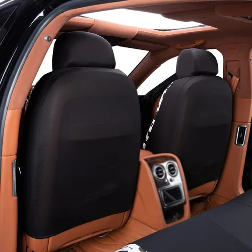 Miniatura 4 de Flying Banner Fundas para asientos de coche con protección impermeable de piel sintética con fibra de carbono para asientos delanteros y traseros