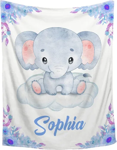 Miniatura 11 de Mantas de bebé personalizadas con diseño de animales, manta personalizada con nombre para niños y niñas, manta de bebé personalizada, regalos