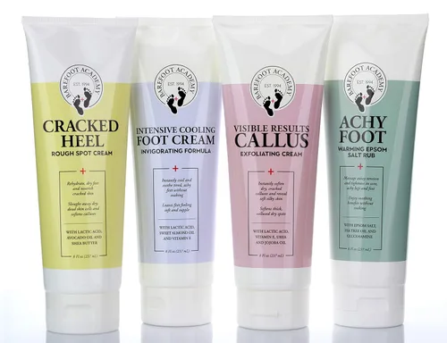 Miniatura 3 de Barefoot Academy Crema exfoliante e hidratante para el cuidado de los pies de alta resistencia para callos, piel muerta, talones duros, talones