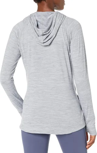 Miniatura 2 de Tienda Essentials Sudadera con capucha para mujer Brushed Tech Stretch Popover (disponible en tallas extragrandes)
