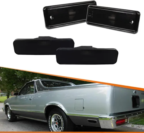 Miniatura 13 de ADIIL Luces LED de lente roja para parachoques trasero compatibles con 1978-1987 Chevrolet El Camino GMC Caballero, reemplazan las lámparas Luces