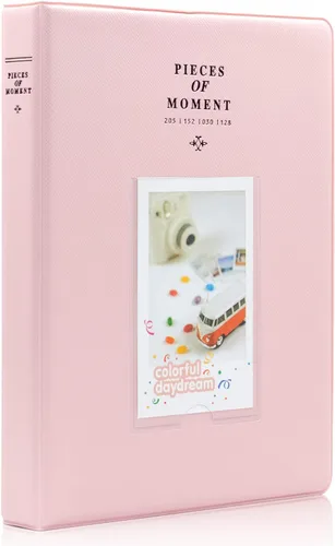 Miniatura 12 de Álbum de fotos Ablus pequeño con 128 bolsillos para fotos de cámaras instantáneas Fujifilm Instax Mini 7s 8 8+ 9 25 26 50s 70 90 y tarjetas de Negro