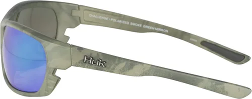 Miniatura 3 de HUK Gafas de sol, lentes polarizadas con marcos de rendimiento, gafas de sol para pesca, deportes y exteriores (Desafío) Espejo verde/Subphantis
