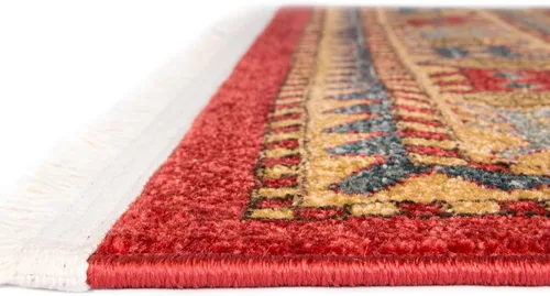 Miniatura 6 de Unique Loom Sahand Collection - Alfombra tradicional geométrica roja (2 pies 2 pulgadas x 3 pies)
