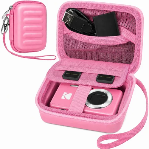 Miniatura 15 de Funda para cámara digital KODAK PIXPRO FZ55/FZ45/FZ53/FZ43 de 16 MP, bolsa de almacenamiento de viaje con bolsillo de malla para baterías, cables