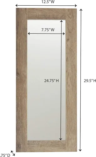 Miniatura 2 de Household Essentials 8078-1 Espejo de pared rectangular Ashwood