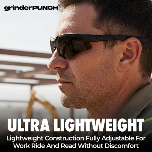Miniatura 10 de grinderPUNCH – Anteojos de seguridad bifocales – Anteojos de sol para leer – Lupa resistente a impactos ANSI Z87 – Lectores de sol para trabajo