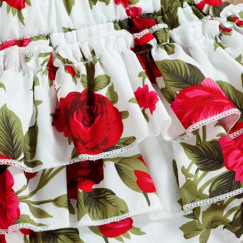Miniatura 39 de Mubineo Ropa de verano para bebé niña, sin mangas, encaje floral, vestido de mameluco para recién nacido