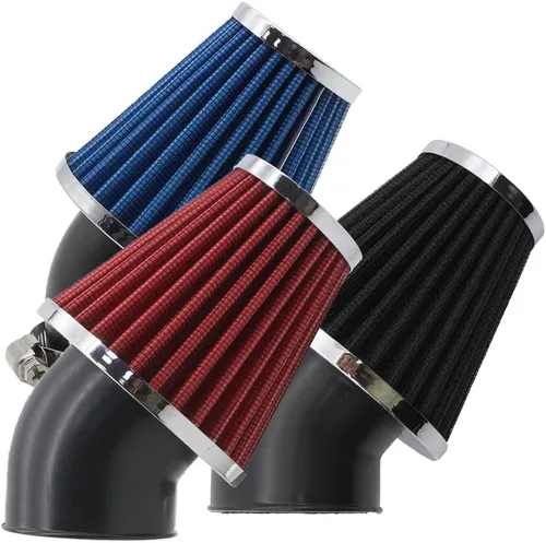 Miniatura 5 de Filtro de aire de alto rendimiento de 48 mm para motocicleta, filtro de aire para moto de cross compatible con HONDA YAMAHA SUZUKI ATV SSR TTR, Rojo