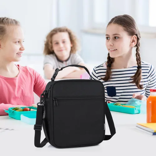Miniatura 6 de Bolsa de almuerzo aislada para niños, bolsas de picnic térmicas con correa ajustable para adultos, niños, mujeres, hombres, niños y niñas