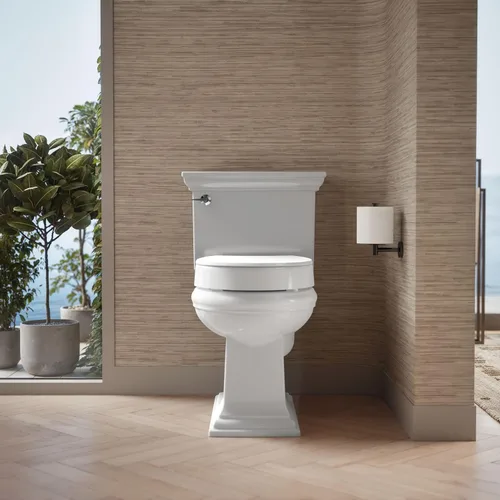 Miniatura 9 de KOHLER 25876-0 Hyten Asiento de inodoro redondo de cierre suave elevado de 3 pulgadas de altura, asiento contorneado con parachoques apretados