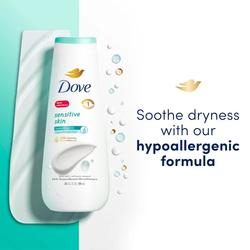 Miniatura 7 de Dove Champú y acondicionador para la caspa 2 en 1, alivio calmante DermaCare con piritiona zinc + gel de baño para pieles sensibles, lo mejor