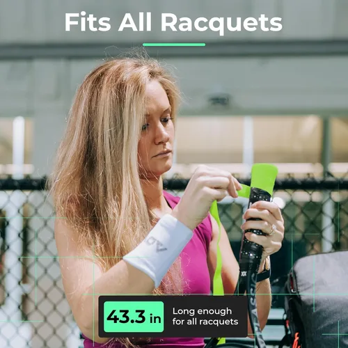 Miniatura 7 de ADV MaxTac Tacky - Cinta de agarre para raqueta de tenis profesional, 3 unidades, agarre antideslizante extremadamente pegajoso, fina y fácil