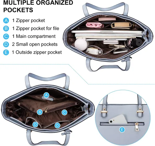 Miniatura 2 de LOVEVOOK Bolso de mano para mujer, bolso de hombro con asa superior, con bolsillo externo