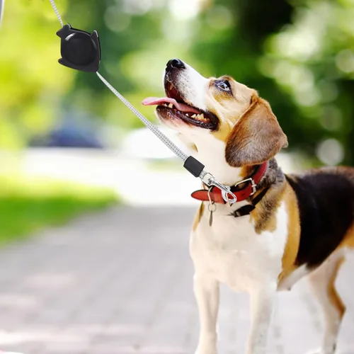 Miniatura 7 de Alipis Correa retráctil automática para perro, cuerda de tracción telescópica de gran tamaño, mango cómodo para caminar, trotar, senderismo