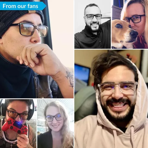 Miniatura 5 de J+S Gafas de lectura con luz azul para mujeres y hombres Lectores 3 en 1 bloquean la luz azul dañina 100% UVA UVB 1.0+ a 3.0+ dioptrías Haka