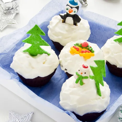 Miniatura 3 de Moldes de silicona de pingüinos grandes de lujo, decoración de pasteles familiares de pingüinos, molde de fondant, para cupcakes, magdalenas