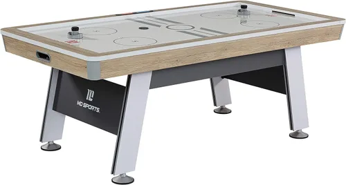 Miniatura 7 de MD Sports Mesa de Air Hockey con anotador electrónico de arcade, perfecta para salas de juegos familiares