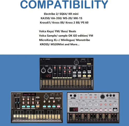 Miniatura 3 de SoulBay Cargador de fuente de alimentación de 9 V para Korg KA350 KA-350 Volca Bass FM Monologue Beats Keys Kick Sequencer Analog Rythm Synthesizer
