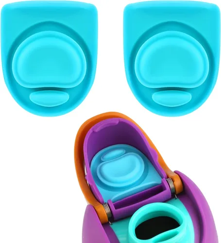 Miniatura 7 de 2 piezas de tapa superior para botella de agua compatible con Owala FreeSip 24 oz 32 oz, piezas de sellado de repuesto, tapón de silicona, Rosa