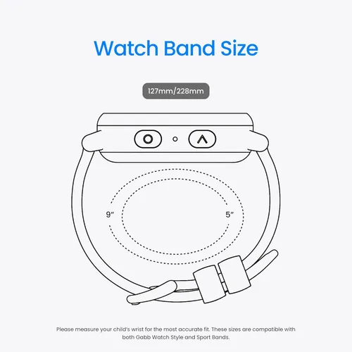 Miniatura 9 de Gabb Watch 3e - Reloj inteligente para niños, rastreador GPS, sin redes sociales ni Internet, teléfono para niños de 5 a 12 años, botón SOS, Gris