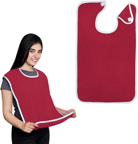 Miniatura 23 de Avalon Towels Adult Bibs for Women 100% Cotton Bib for Adults for Eating - Terry Cloth Adult Bibs for Men Clothing Protectors