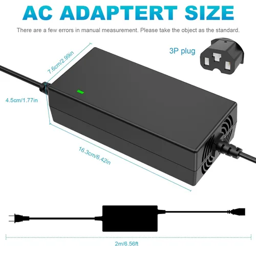 Miniatura 2 de TREE.NB AC 110V a DC 48V 2.5A Batería de Ácido de Plomo, Adaptador de Fuente de Alimentación de Conmutación para Ebike, Patinetas, Bicicleta