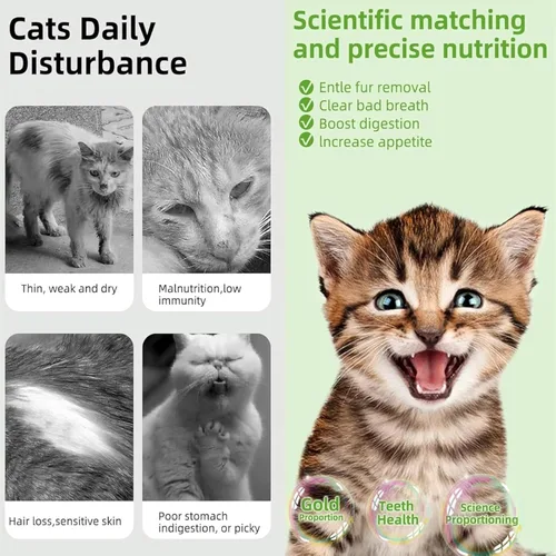Miniatura 4 de 10Pcs/50g Cat Toys Kitten Freeze Dried Catnip Cat Grass Teething Stick Treat for Indoor Cats Edible Removal Hairballs Kitten Toys Kitty Chew for