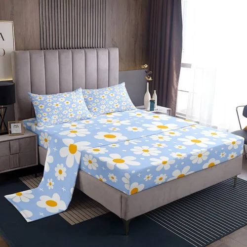 Miniatura 32 de Juego de sábanas con temática de camping feliz, juego de ropa de cama de viaje para niños, niñas, niños, adolescentes, decoración de dormitorio