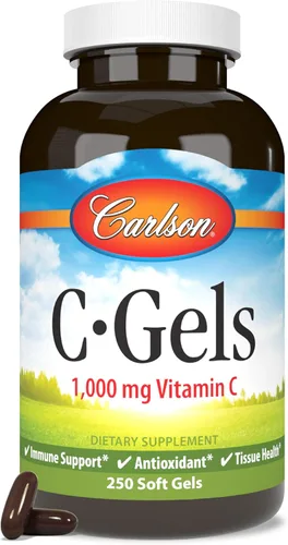 Miniatura 9 de Carlson - C-Gels, 1000 mg, cápsulas blandas de vitamina C, apoyo inmunológico y salud cardíaca, cápsulas blandas de vitamina C, antioxidante