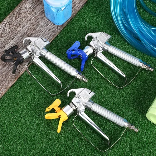 Miniatura 6 de Threlaco 3 juegos de pistola de pintura sin aire de 3600PSI con punta 513/515/519 junta giratoria de alta presión pistola pulverizadora de pintura