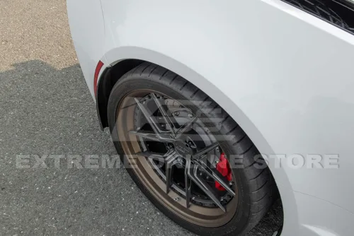 Miniatura 4 de Reemplazo para todos los modelos Chevrolet Corvette C7 2014-2019 GM Factory XL - Par de protectores contra salpicaduras laterales traseros