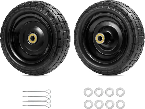 Parts Camp para carritos Gorila Ruedas de 13 pulgadas, neumáticos de repuesto para carritos Gorila de 4.00-6, neumático y rueda sólidos sin