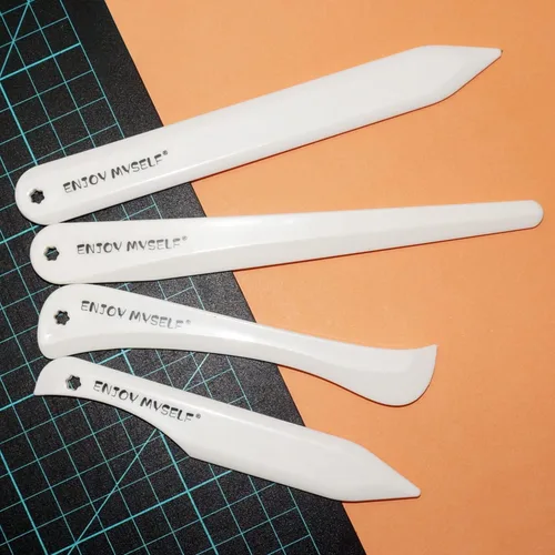 Miniatura 6 de Carpeta de hueso y herramienta de puntuación, herramienta plegable de papel, Creaser de origami de hueso para hacer tarjetas de álbumes de recortes