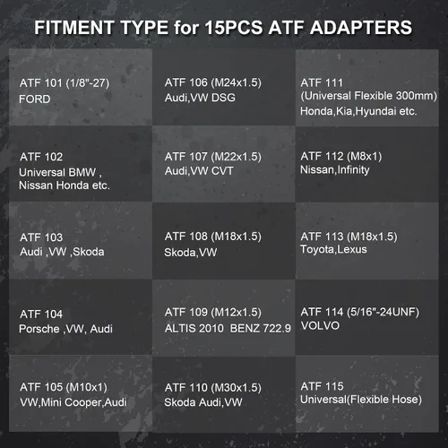 Miniatura 4 de JIFETOR Bomba de Recarga de Líquido de Transmisión Kit de Herramientas de Transferencia ATF, Juego de Llenado de Aceite de Caja de Cambios Manual