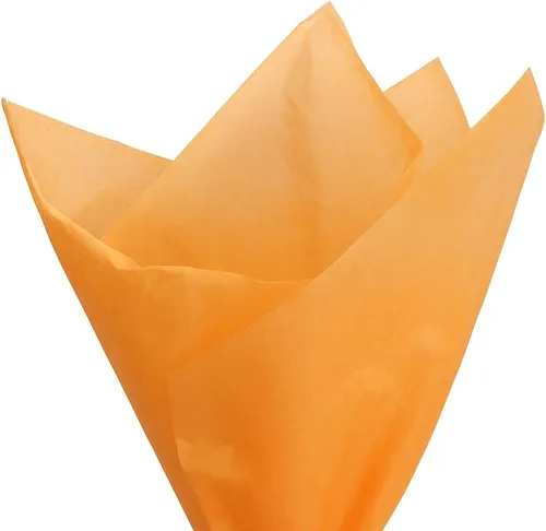 Miniatura 17 de PMLAND 100 hojas de papel de seda naranja a granel, 20x15 pulgadas, papel de seda de doble cara para envolver regalos, bolsas, manualidades, bodas