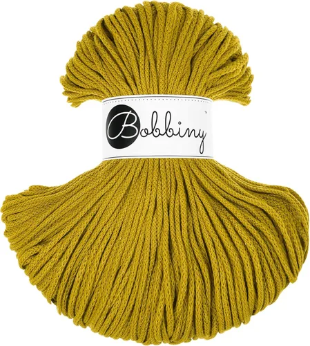 Miniatura 27 de Bobbiny Cordón de macramé trenzado junior de 0.118 in (aguamarina), 108 yardas/330 pies