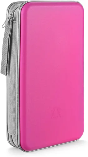 Miniatura 11 de LIOVODE Funda para DVD, estuche portátil para CD de capacidad para 96, organizador de cartera de DVD de plástico duro, organizador para coche CD