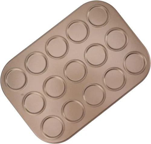 Miniatura 8 de Luqeeg Molde superior para magdalenas, material de acero al carbono, revestimiento antiadherente, distribución uniforme, bandeja para magdalenas 15