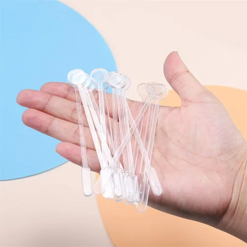 Miniatura 3 de Palillo de plástico para agitar, cuchara de polvo desechable, herramientas de fabricación de joyas hechas a mano para moldeo de resina epoxi UV