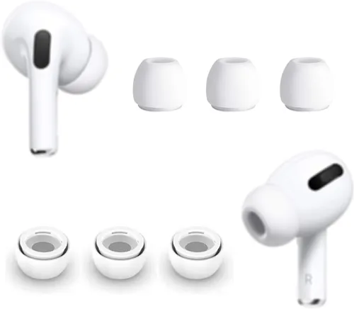Miniatura 7 de ALXCD 3 pares de almohadillas compatibles con AirPods Pro y auriculares de 2ª generación, S/M/L, 3 tamaños de silicona para auriculares de repuesto