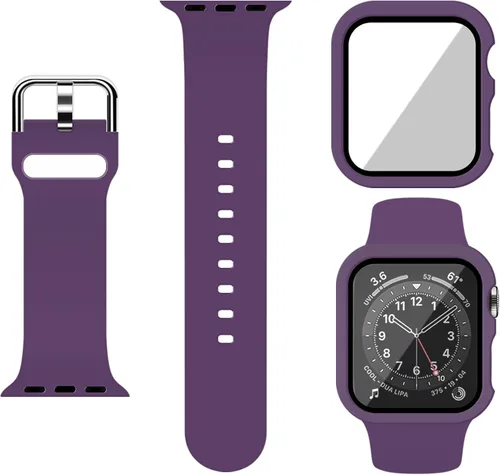 Miniatura 17 de Correa Deportiva de Silicona y Estuche con Protector de Pantalla para Apple Watch Series 11, Series 10, Series 9, Series 8, Series 7, Series 6 SE