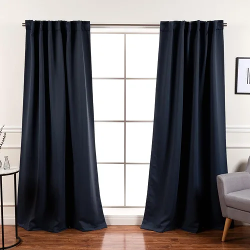 Miniatura 40 de Best Home Fashion Paneles de Cortinas Opacas Premium - Tratamiento de Ventana con Aislamiento Térmico Sólido Cortinas Opacas para Dormitorio