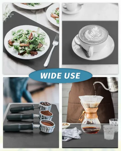 Miniatura 6 de AMOAMI Tapete de café absorbente con parte trasera de goma para secar platos para encimera de cocina, accesorios de bar para debajo de la cafetera