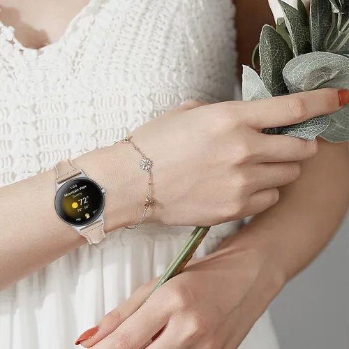Miniatura 5 de Correa de cuero compatible con Google Pixel Watch Band Correa de repuesto Correa de pulsera transpirable para Google Pixel Watch Accesorios