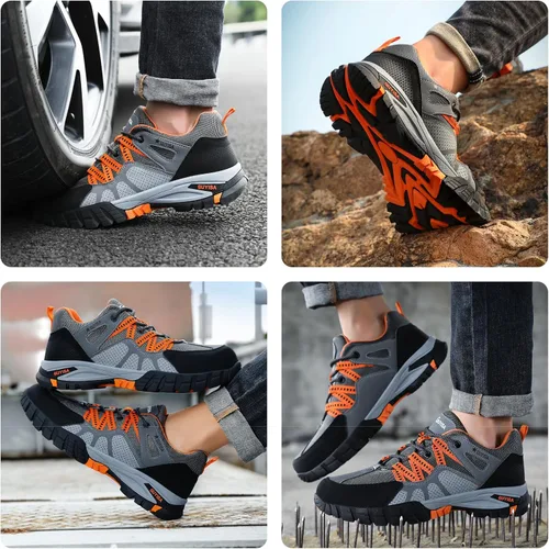 Miniatura 7 de GLANOUDUN Steel Toe Shoes for Men Outdoor Men's Work Sneakers Comfort Safety Toe Working Shoes for Men Indestructible Industrial Construction Shoes