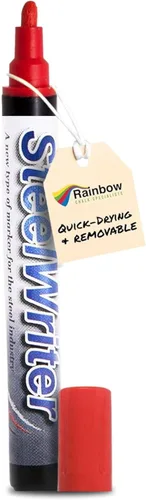 Miniatura 6 de Marcador industrial para escribir y dibujar en acero y metales, marcadores de pintura extraíbles lavables, pintura metálica de borrado húmedo, Azul