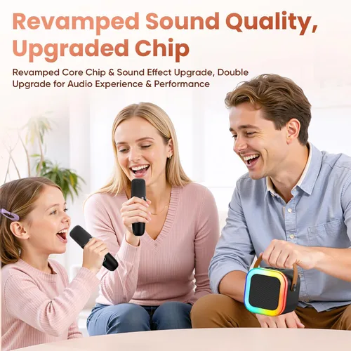 Miniatura 9 de Mini máquina de karaoke para niños y adultos, 2026, los mejores regalos de cumpleaños para niñas y niños de 3, 4, 5, 6, 7, 8 años, juguetes